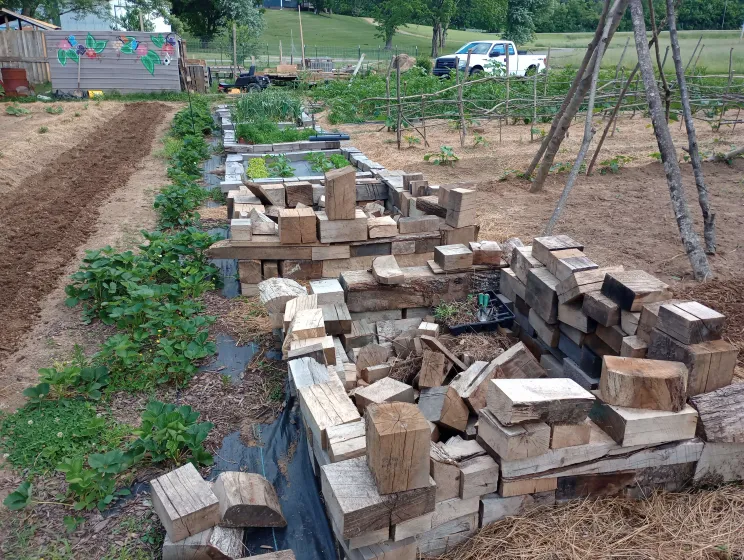 nomadic improvements, raised beds, low budget,